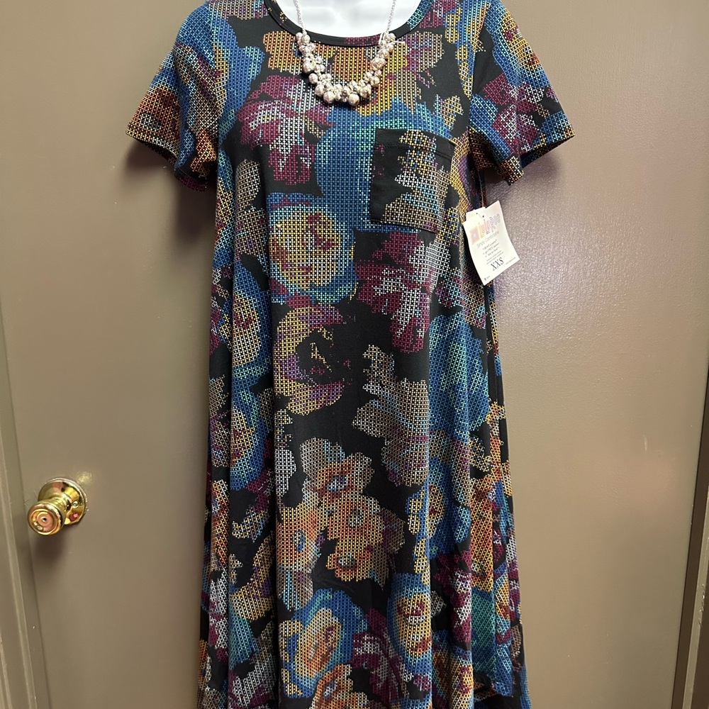 LuLaRoe Multicolor Floral Midi Dress